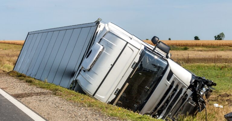 Car accident scene photographed by personal injury attorney